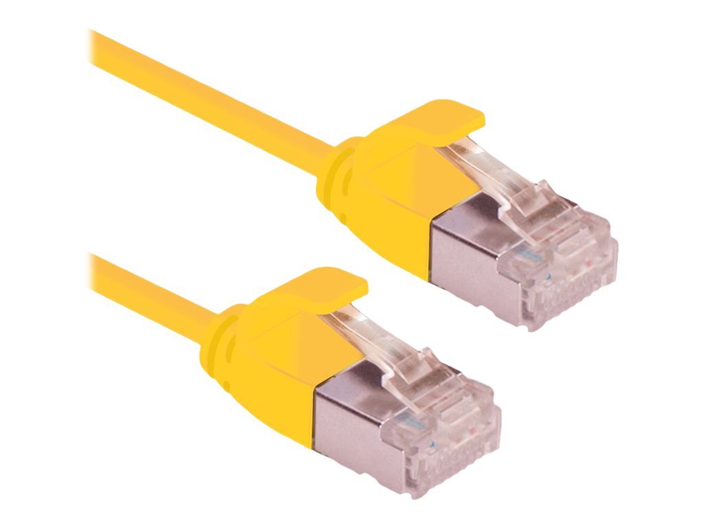 ROLINE U/FTP DataCenter Patchkabel Kat 6A Class EA LSOH slim gelb 1,5m Detailansicht