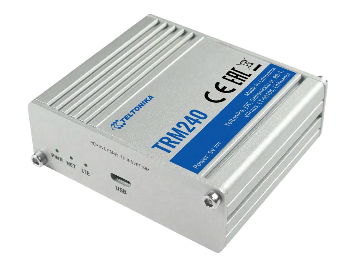 TELTONIKA NETWORKS TRM240 4G/LTE/3G/2G Modem Vorderansicht