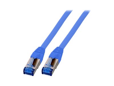 EFB RJ45 Patchkabel S/FTP Cat6A Superflex LSZH BLAU 10m - Vorderansicht