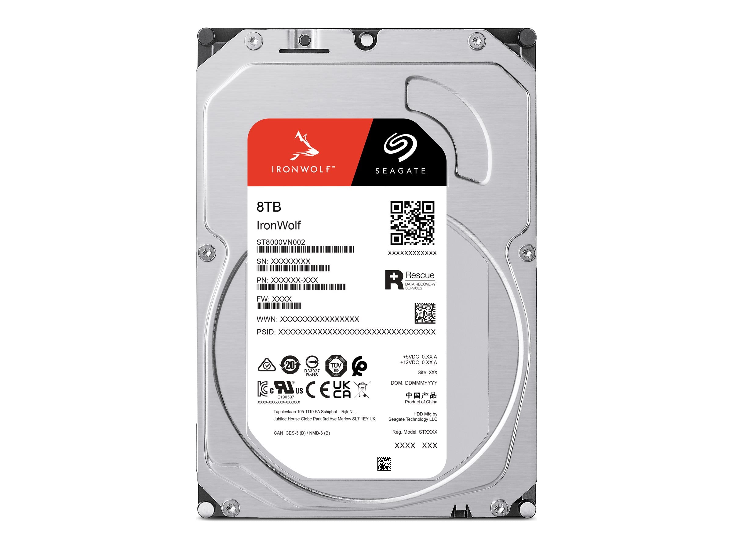 SEAGATE NAS HDD 8TB IronWolf Verpackung