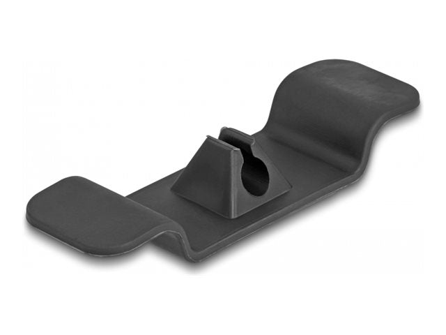 DELOCK Kabelhalter Clip selbstklebend Set 3 Stück schwarz - Vorderansicht