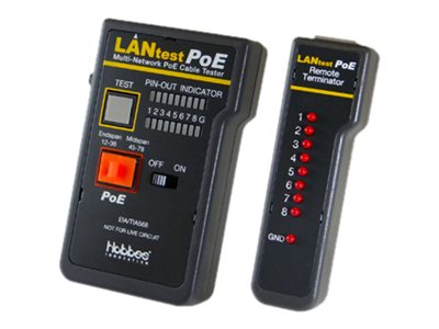HOBBES LANtest Multinetwork PoE Kabeltester Vorderansicht