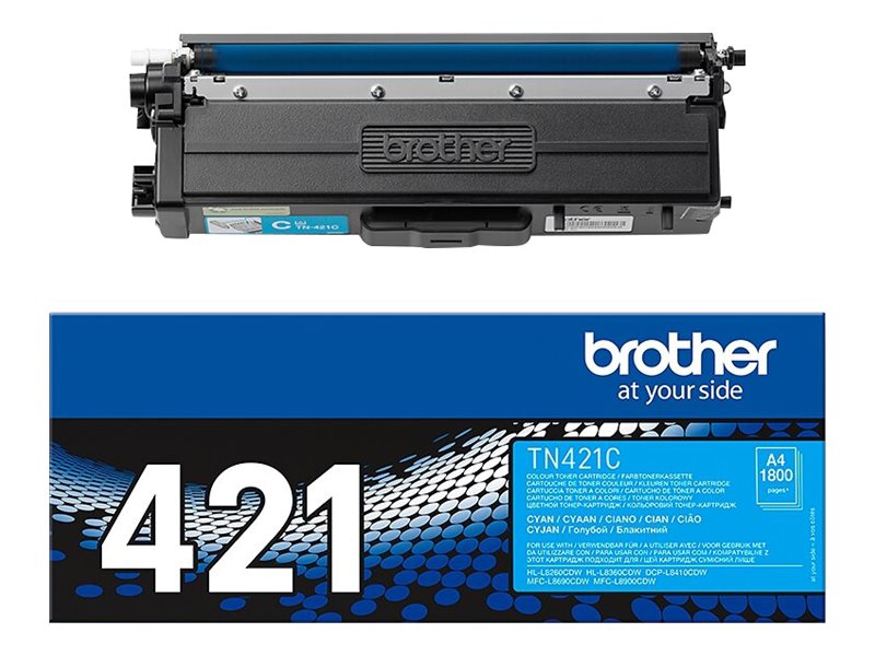 BROTHER TN-421C Tonerkassette Cyan Seitenansicht