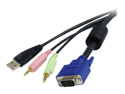 STARTECH.COM 1,8m 4-in-1 USB VGA KVM Kabel mit Audio - Detailansicht