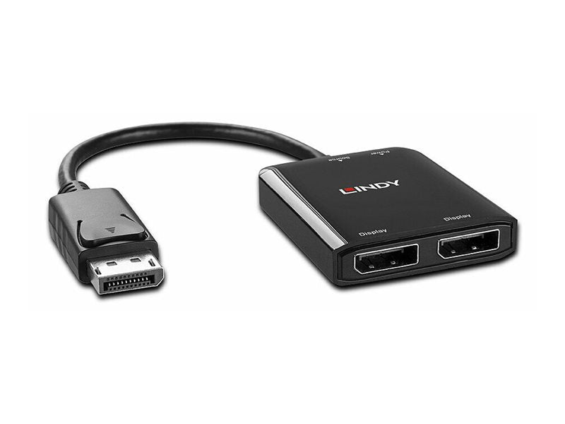 LINDY 2 Port DisplayPort 1.2mST Hub Anschlussansicht
