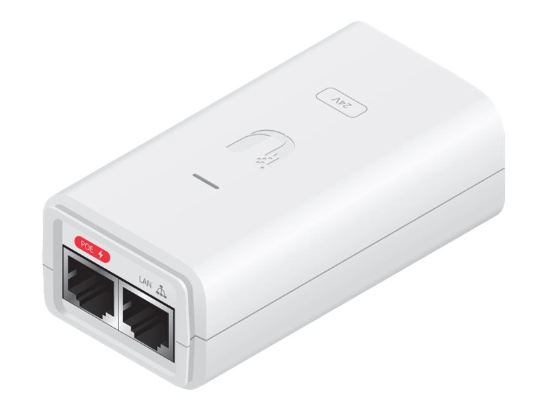 UBIQUITI POE Injector 12W weiss passives POE - Vorderansicht
