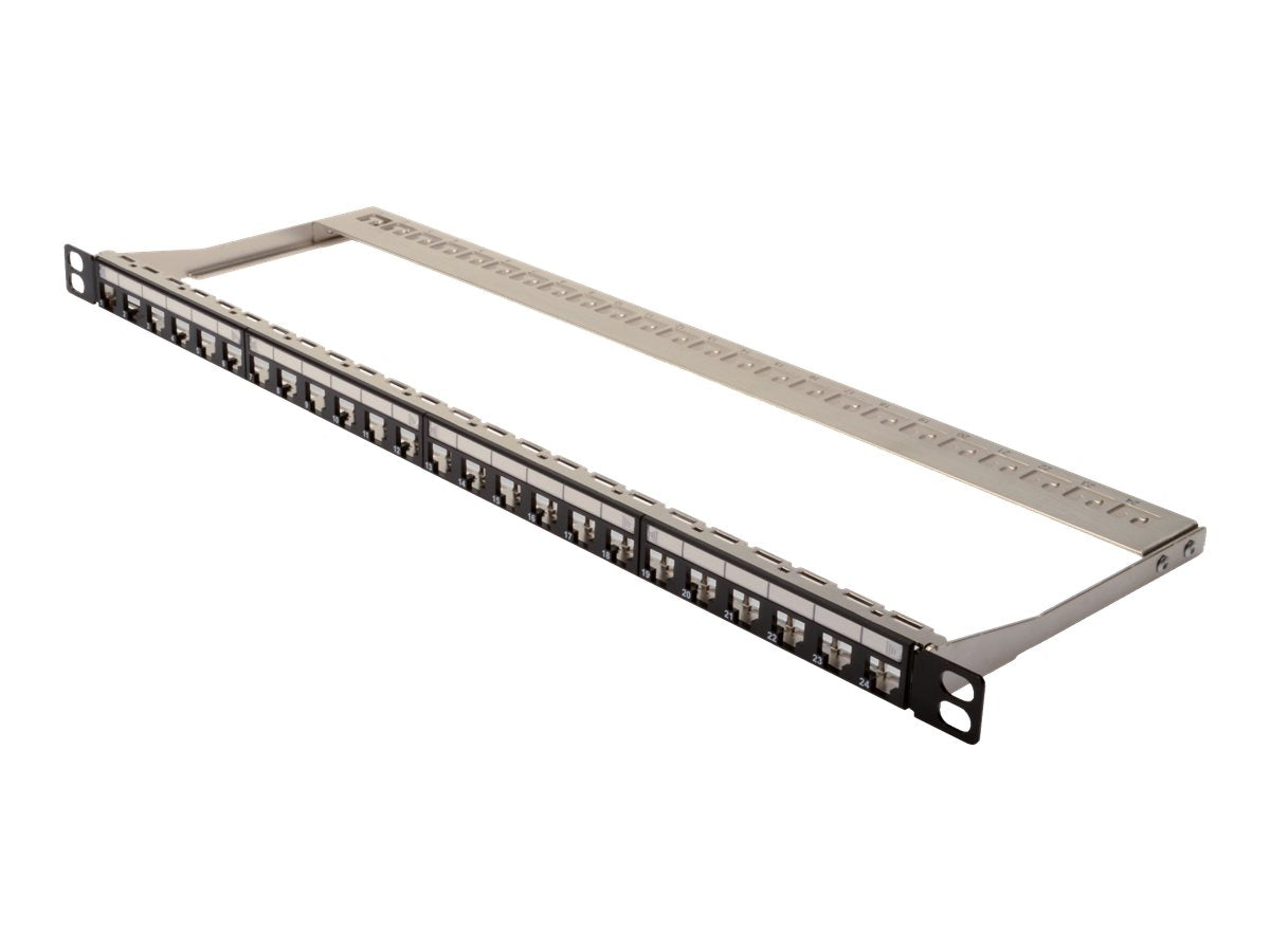 DIGITUS Modulares Patch Panel geschirmt 24-Port Vorderansicht