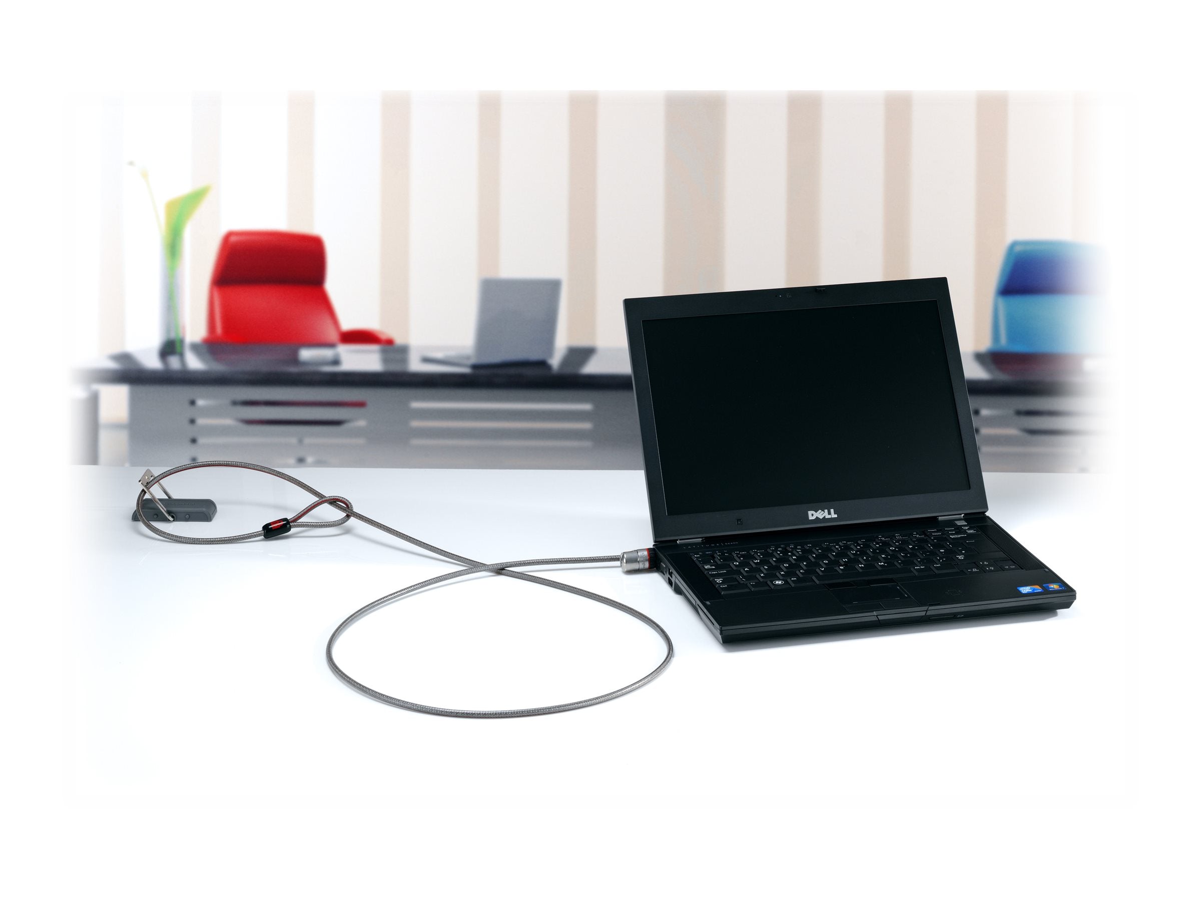 KENSINGTON Desk Mount Kabel Verankerung - Montageansicht