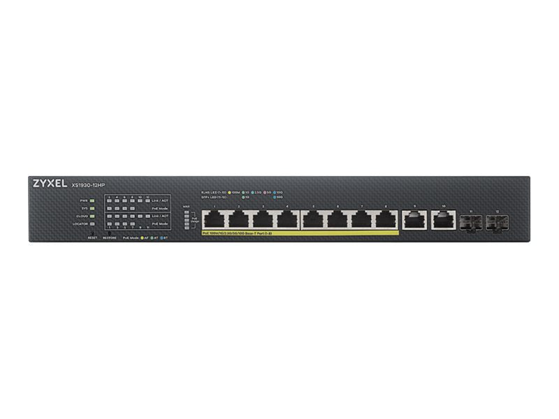 ZYXEL XS1930-12HP 8-port Multi-Gigabit Smart Managed PoE Switch Vorderansicht