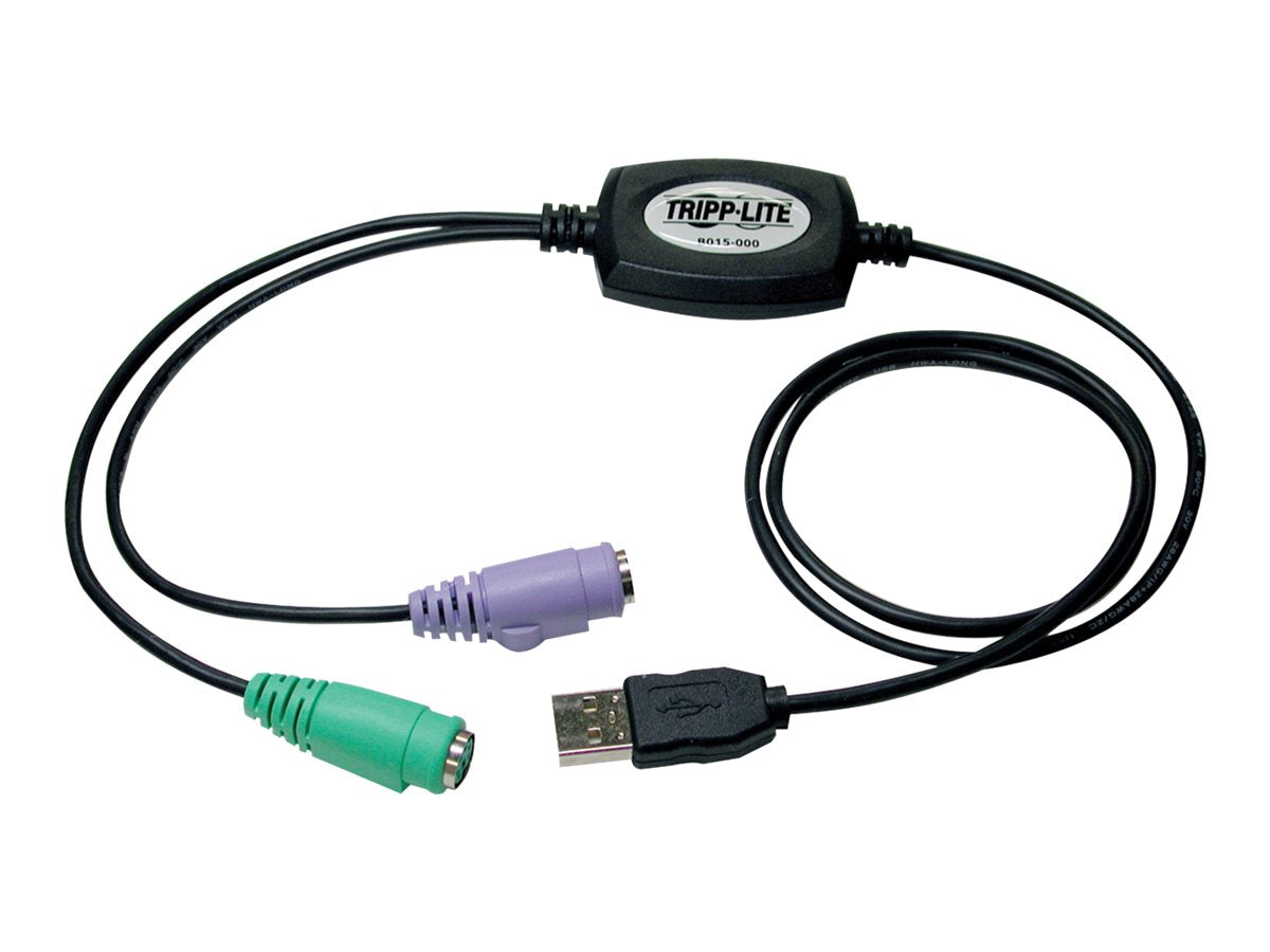 EATON TRIPPLITE Compact USB to PS/2 Keyboard/Mouse adapter Vorderansicht