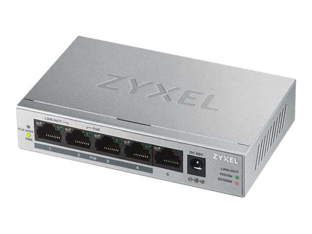 ZYXEL GS1005-HP 5-Port GbE Unmanaged PoE Switch Verpackung