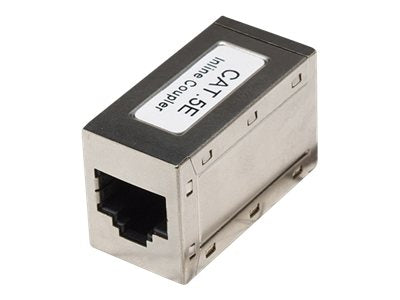INTELLINET Cat5e Inline-Kupplung 8P8C Buchse auf 8P8C Buchse FTP Silber - Vorderansicht