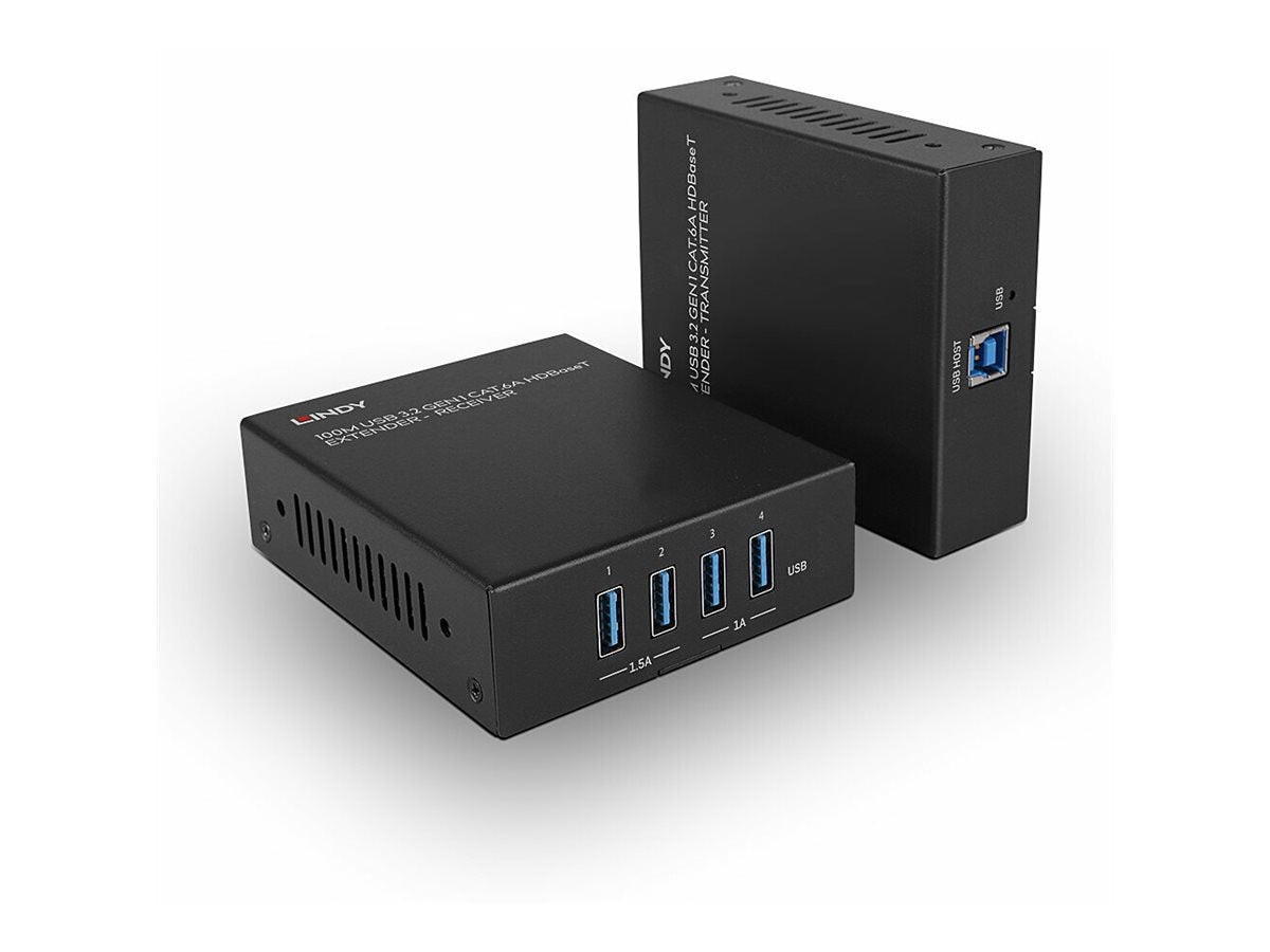 LINDY 100m USB 3.2 Gen 1 Cat.6A HDBaseT Extender Detailansicht