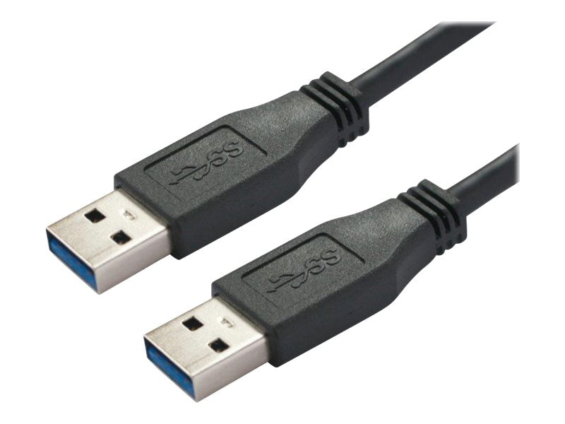 BACHMANN USB 3.0 Kabel A/A 1:1 schwarz 2m - Vorderansicht