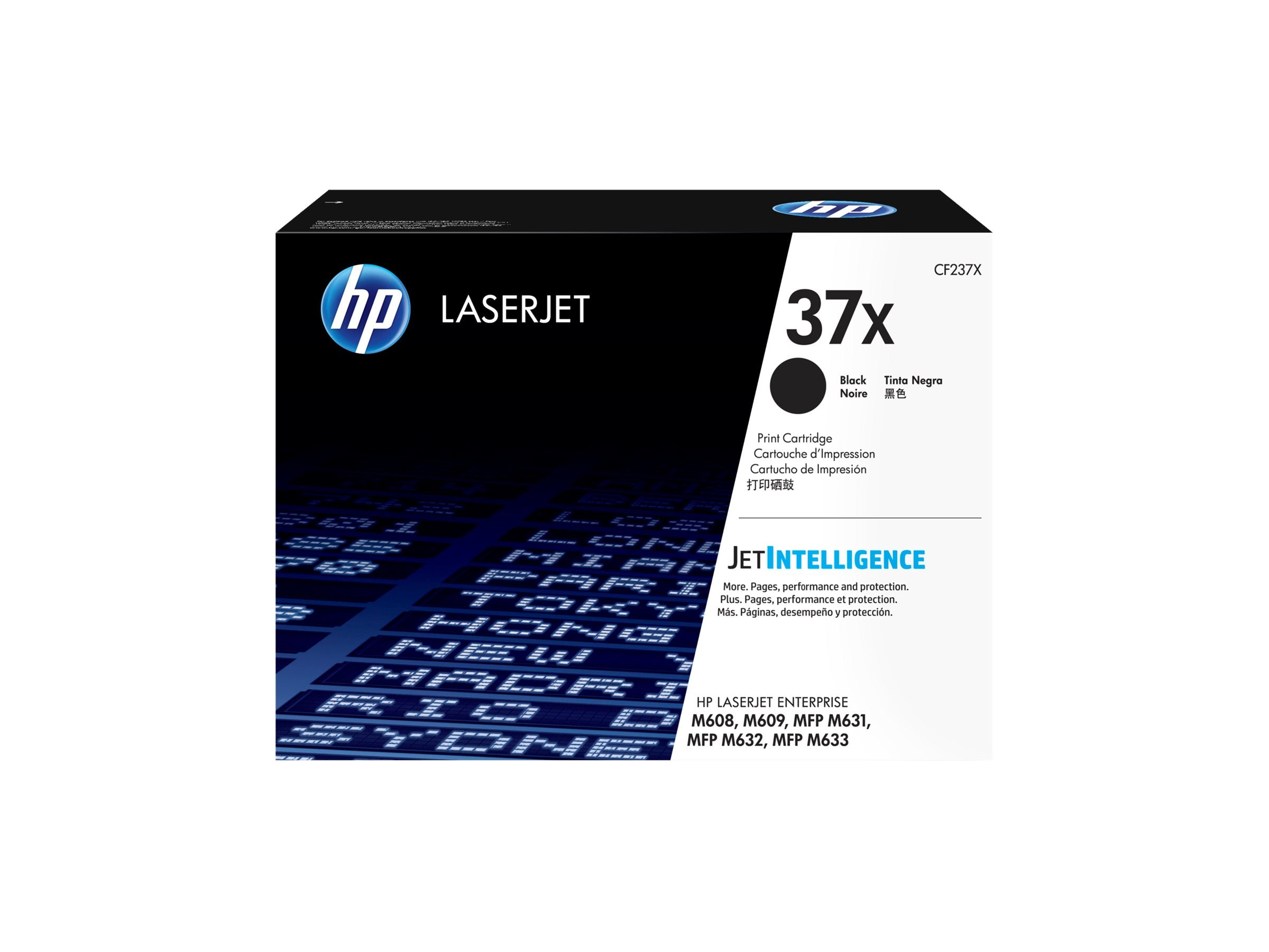 HP 37X Original LaserJet Toner Schwarz Hohe Kapazität - Vorderansicht