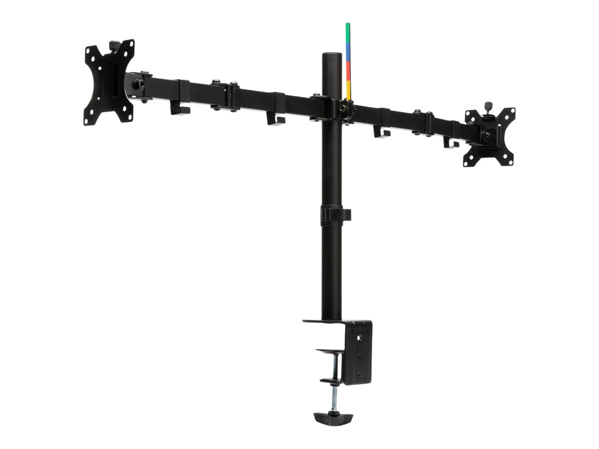 KENSINGTON SmartFit Ergo Extended dual monitor arm montiert am Tisch