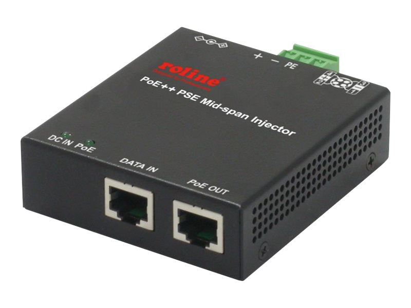 ROLINE Industrie Gigabit PoE++ Injektor 90W - Vorderansicht