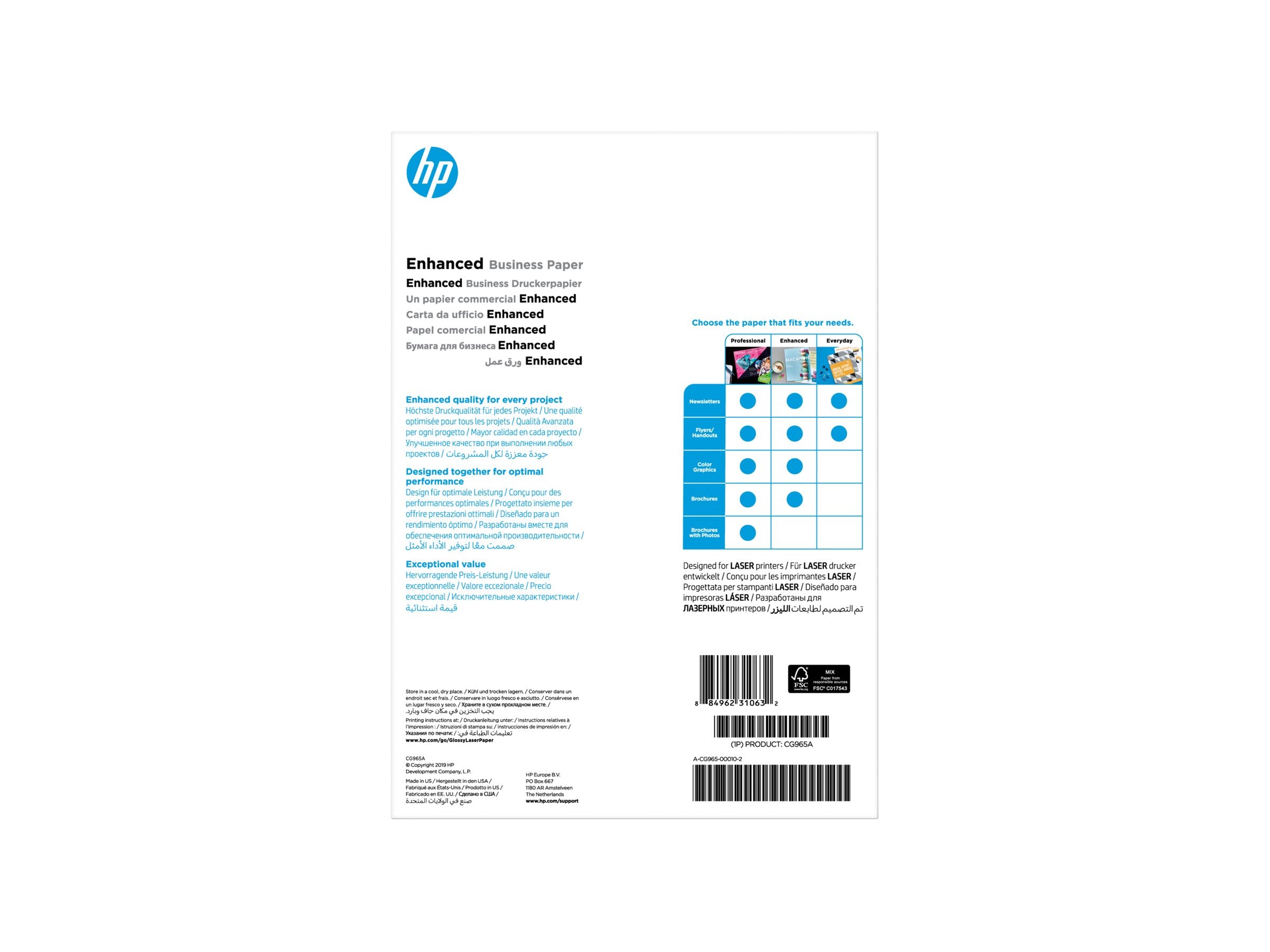 HP 150 Professional glossy paper laser CG965A Detailansicht