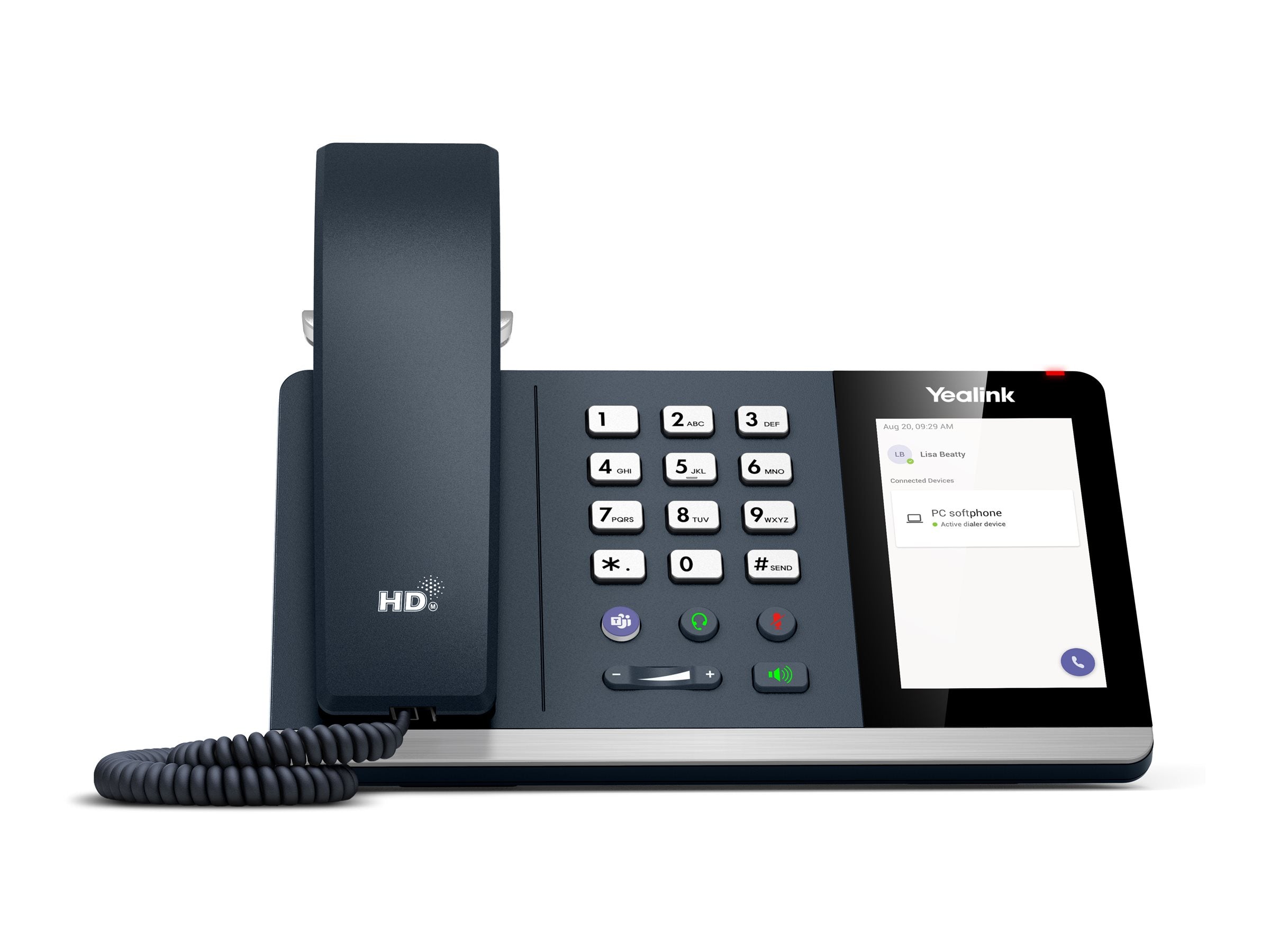 YEALINK MP45 USB-VoIP-Telefon Vorderansicht