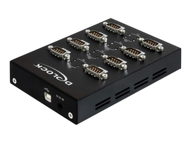 DELOCK Adapter USB 2.0 Seriell 8-Port Industrie RS-232 Vorderansicht