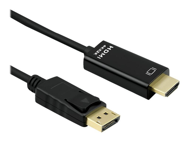 ROLINE DisplayPort Kabel DP - UHDTV Slim ST/ST schwarz 2m - Vorderansicht