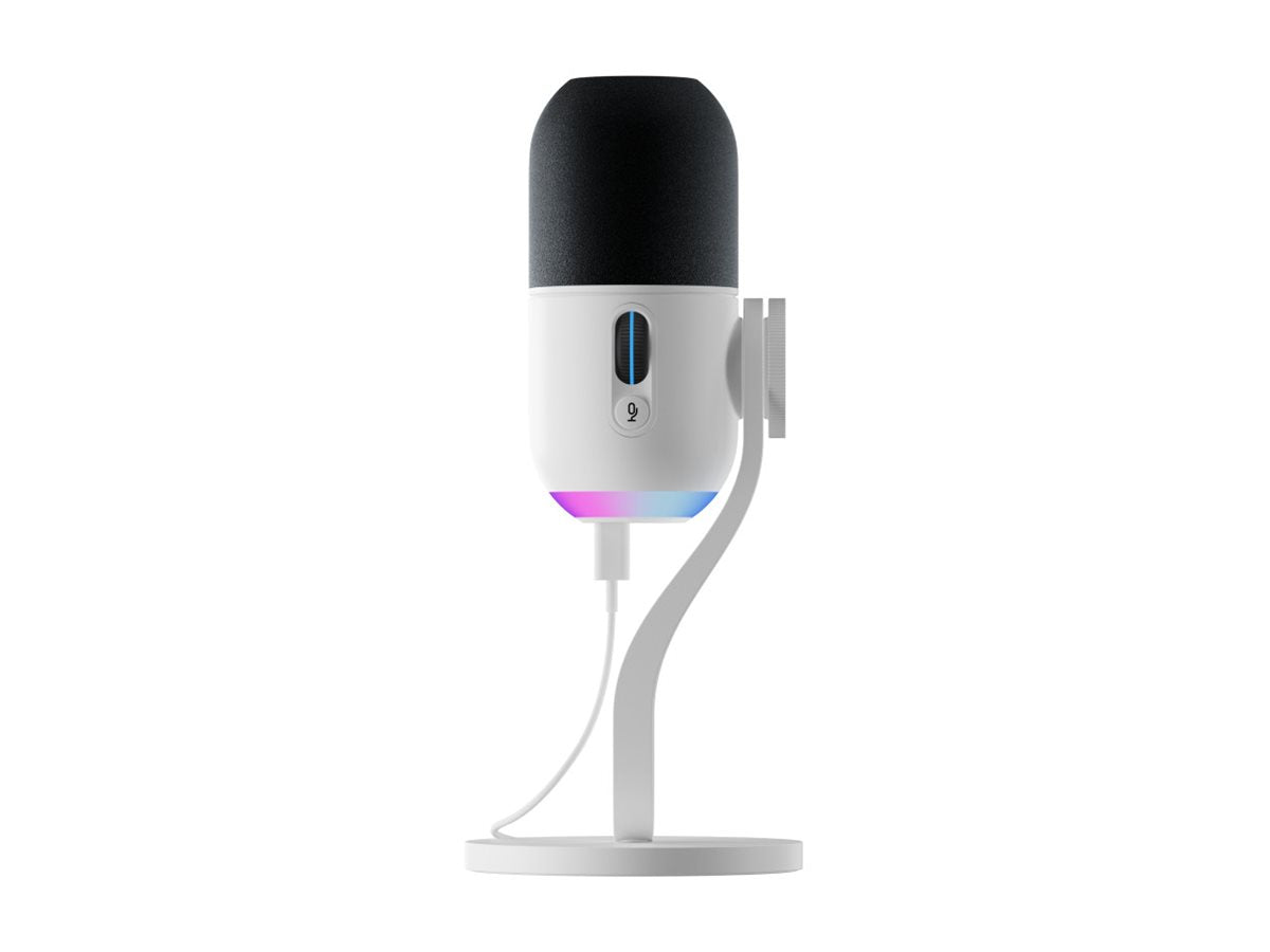 LOGITECH Yeti GX Mikrofon - OFF WHITE seitliche Ansicht