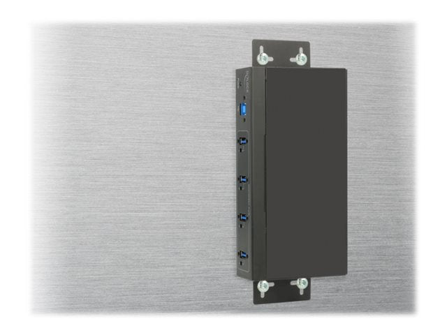 DELOCK Externer Industrie Hub 4 x USB 3.0 Typ-A Vorderansicht