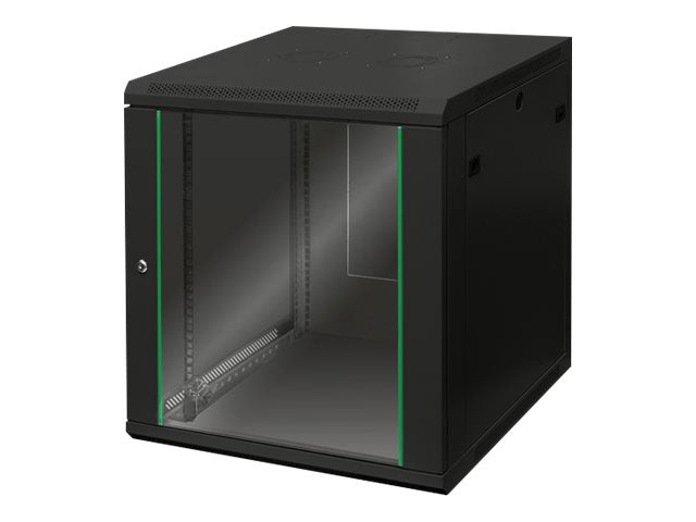 DIGITUS DN-19 12U-6/6-EC-SW Wandgehäuse Vorderansicht