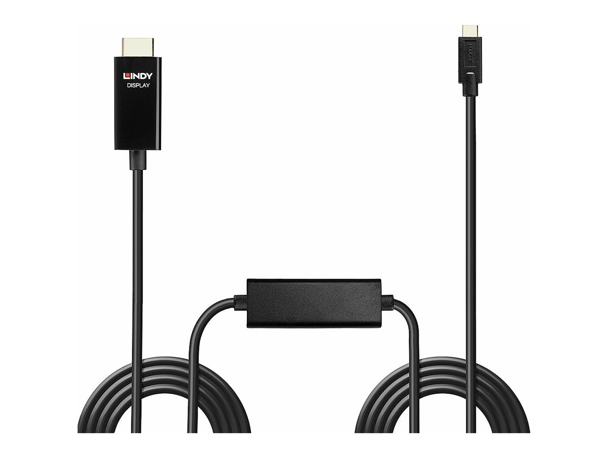 LINDY 5m USB Typ C an HDMI 4K60 Adapter Detailansicht