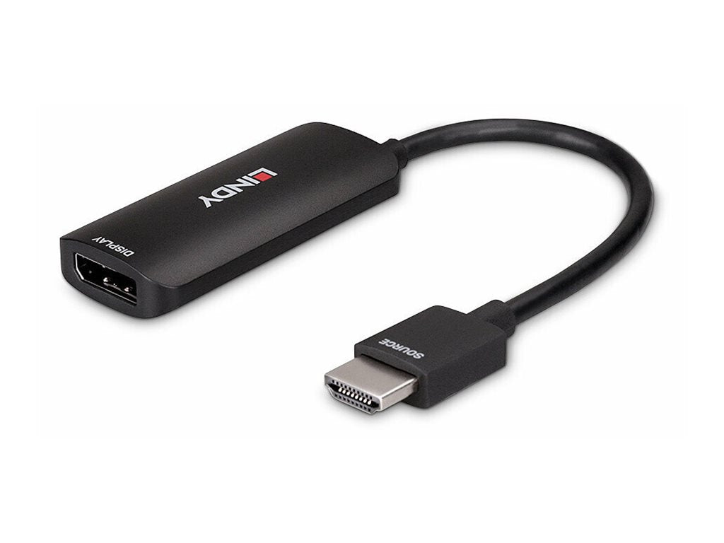 LINDY HDMI 8K60 auf DisplayPort 1.4 Konverter Anschlussansicht