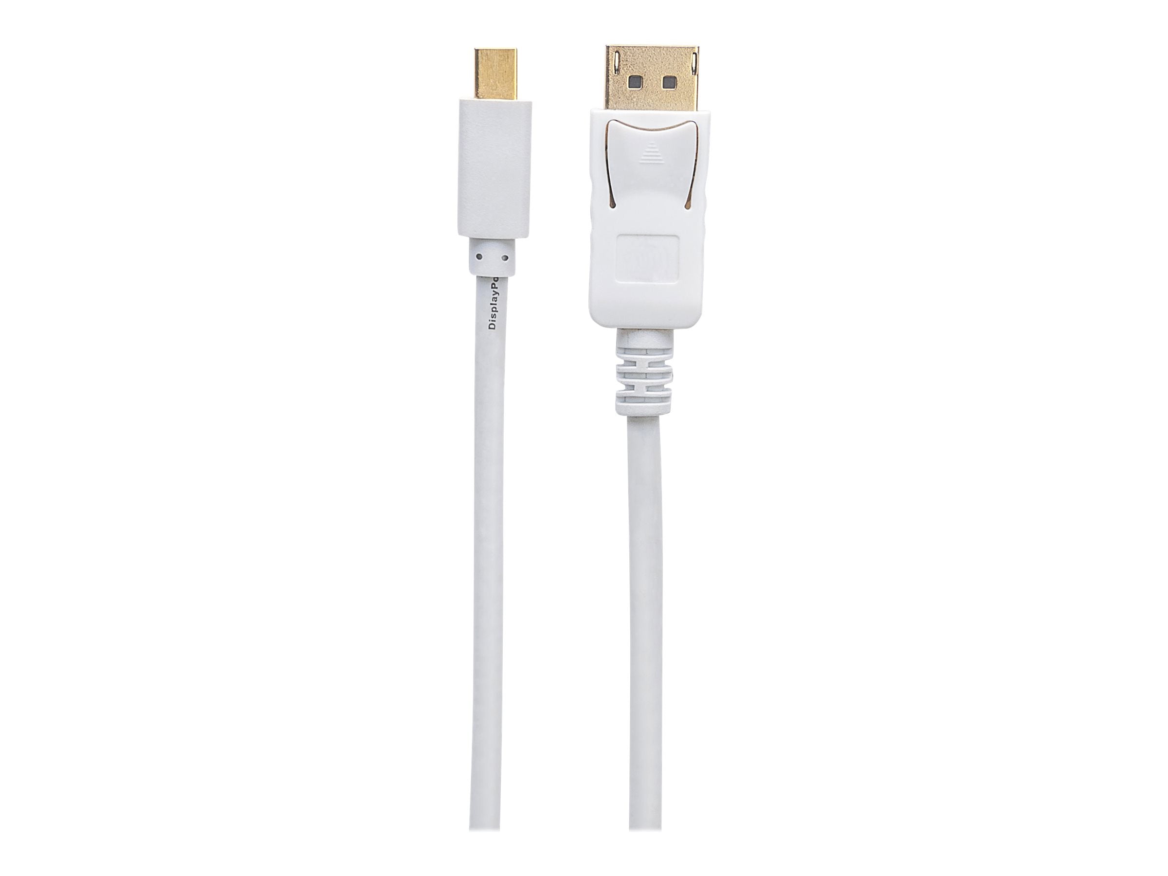 TECHLY Mini-DisplayPort Thunderbolt Anschlusskabel auf DisplayPort Vorderansicht