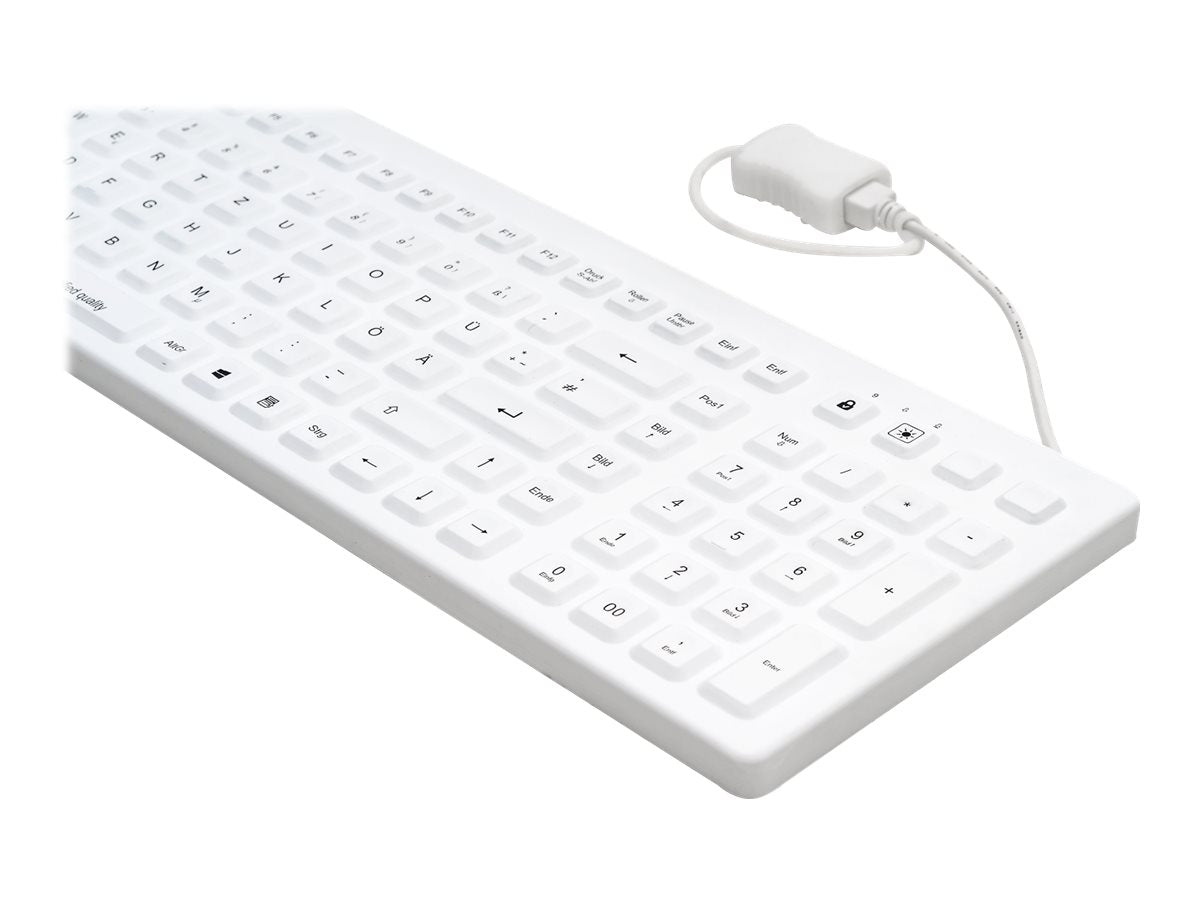 GETT GCQ CleanType Prime Pro+ Silikon Tastatur mit beleuchteten Tasten