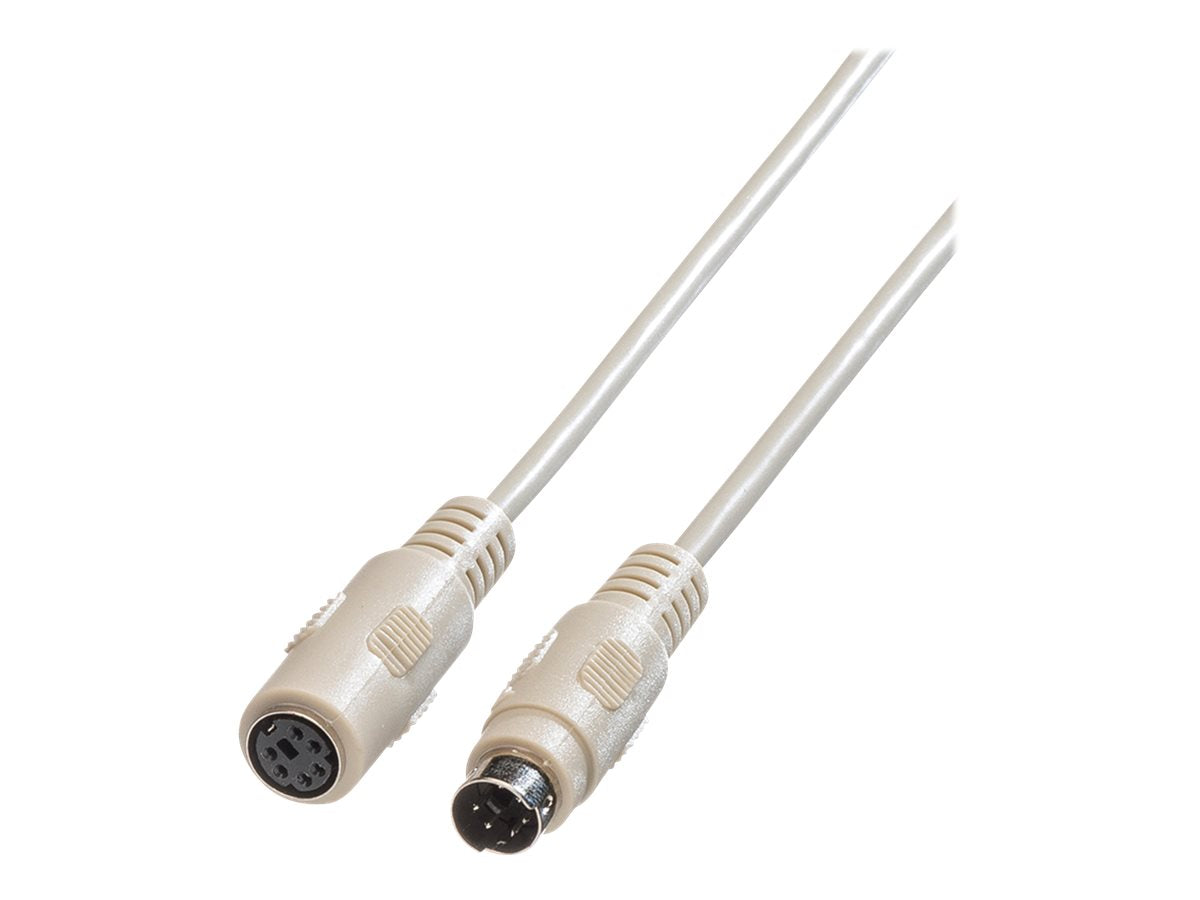 ROLINE Tastatur-Kabel-PS/2 ST/BU 10m - Vorderansicht