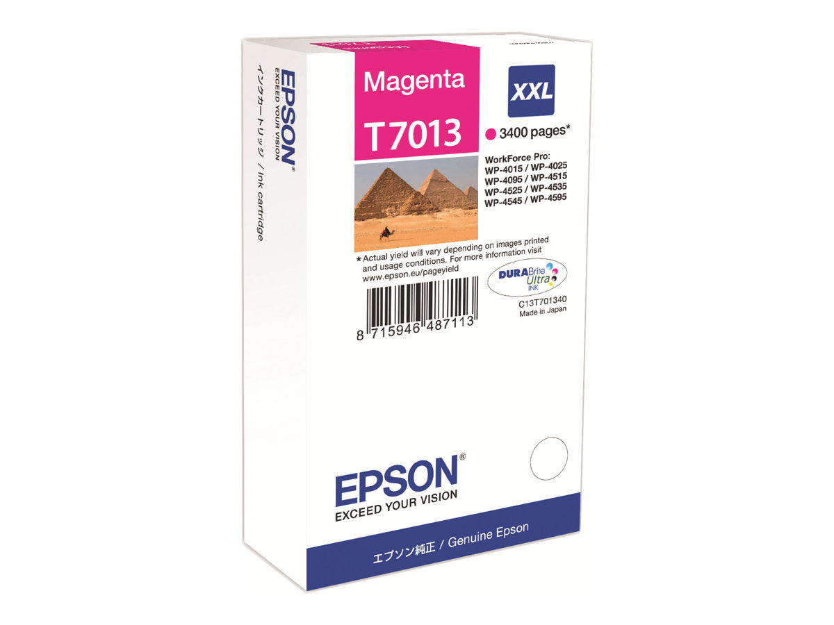 EPSON 1LB WP4000/4500 Tintenpatrone magenta Vorderansicht