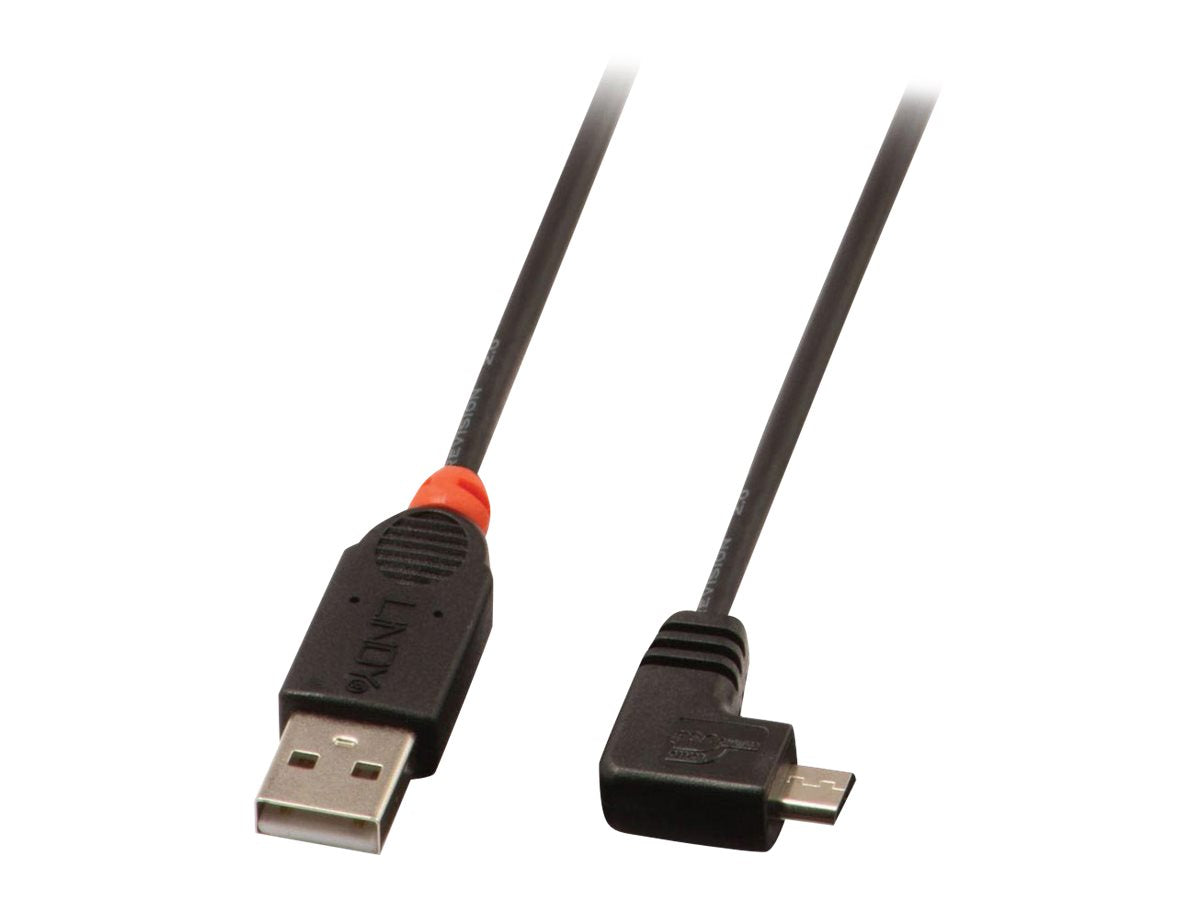 LINDY USB 2.0 Kabel Typ A/Micro-B 90 Grad gewinkelt 1m - Verpackung