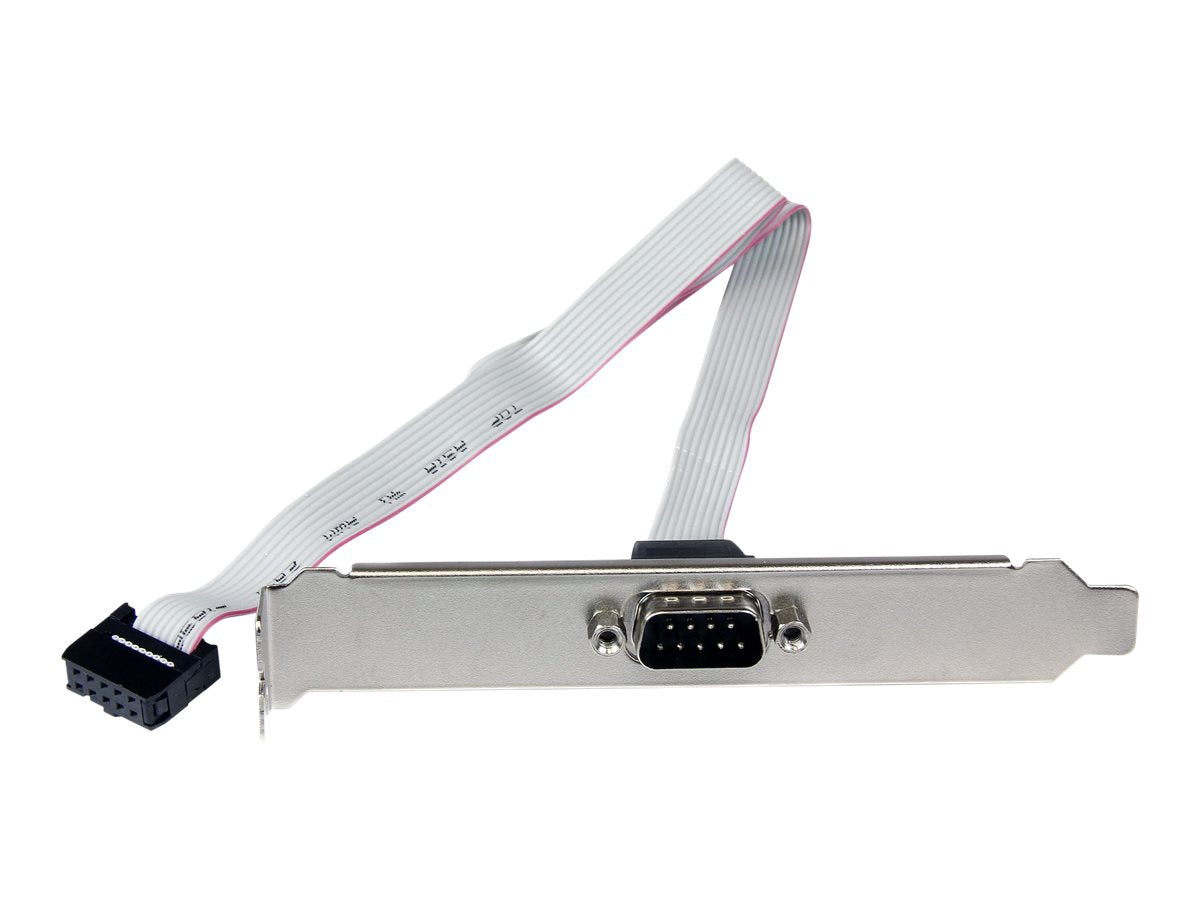 STARTECH.COM 16in 40cm 9 Pin Serial Male to 10 Pin Motherboard Header Slot Plate Vorderansicht