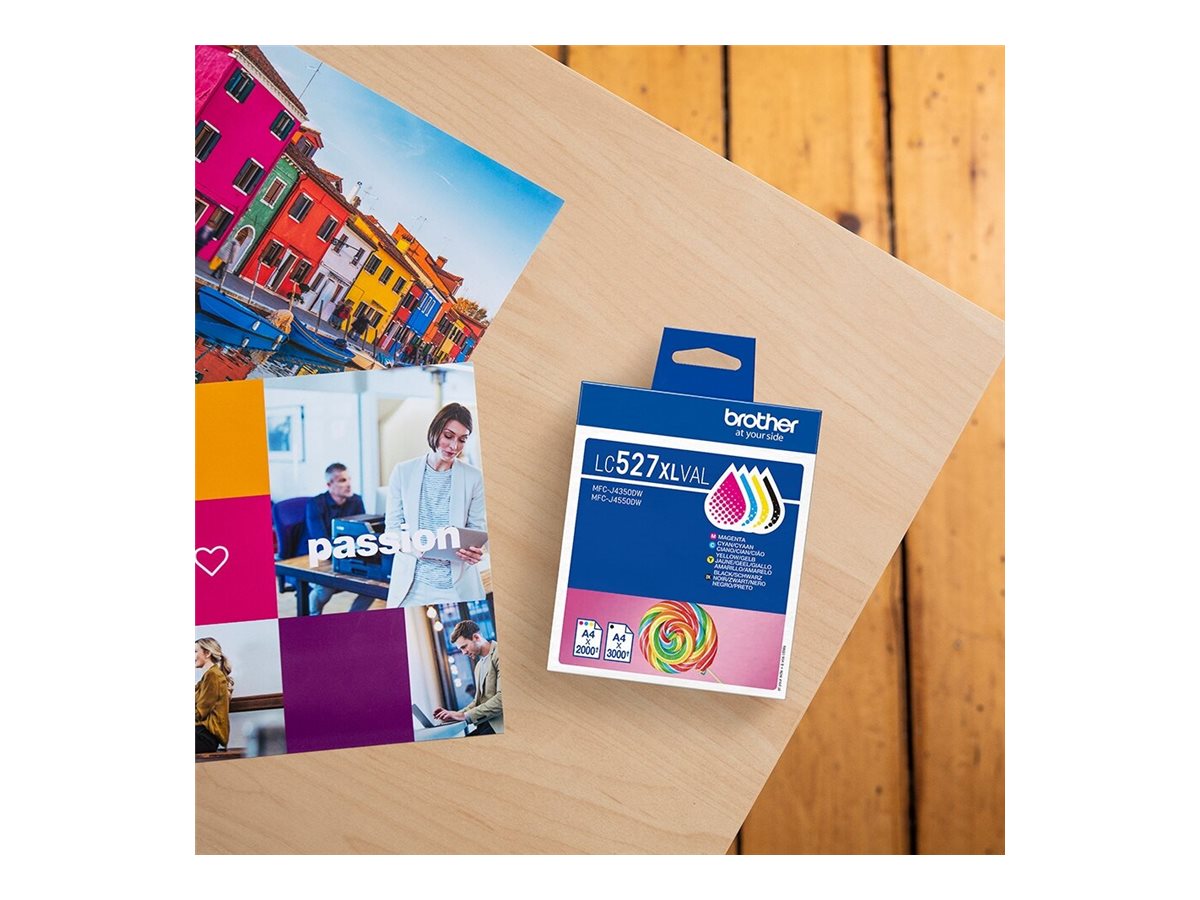 BROTHER LC527XLVAL Value Pack Tintenpatrone Verpackung