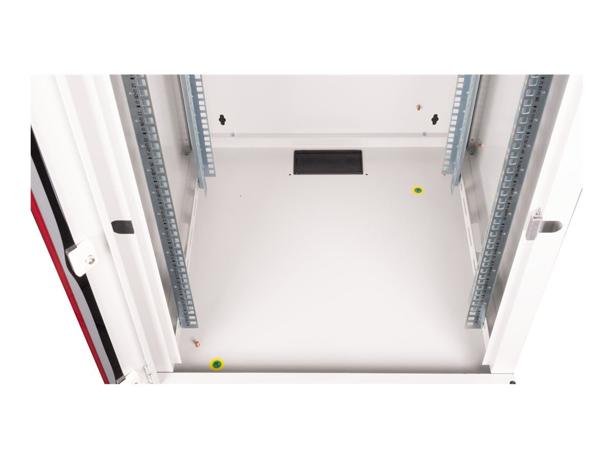 ROLINE Wandgehäuse Pro 48,26cm 19Zoll 16 HE 600x600 BxT grau - Vorderansicht