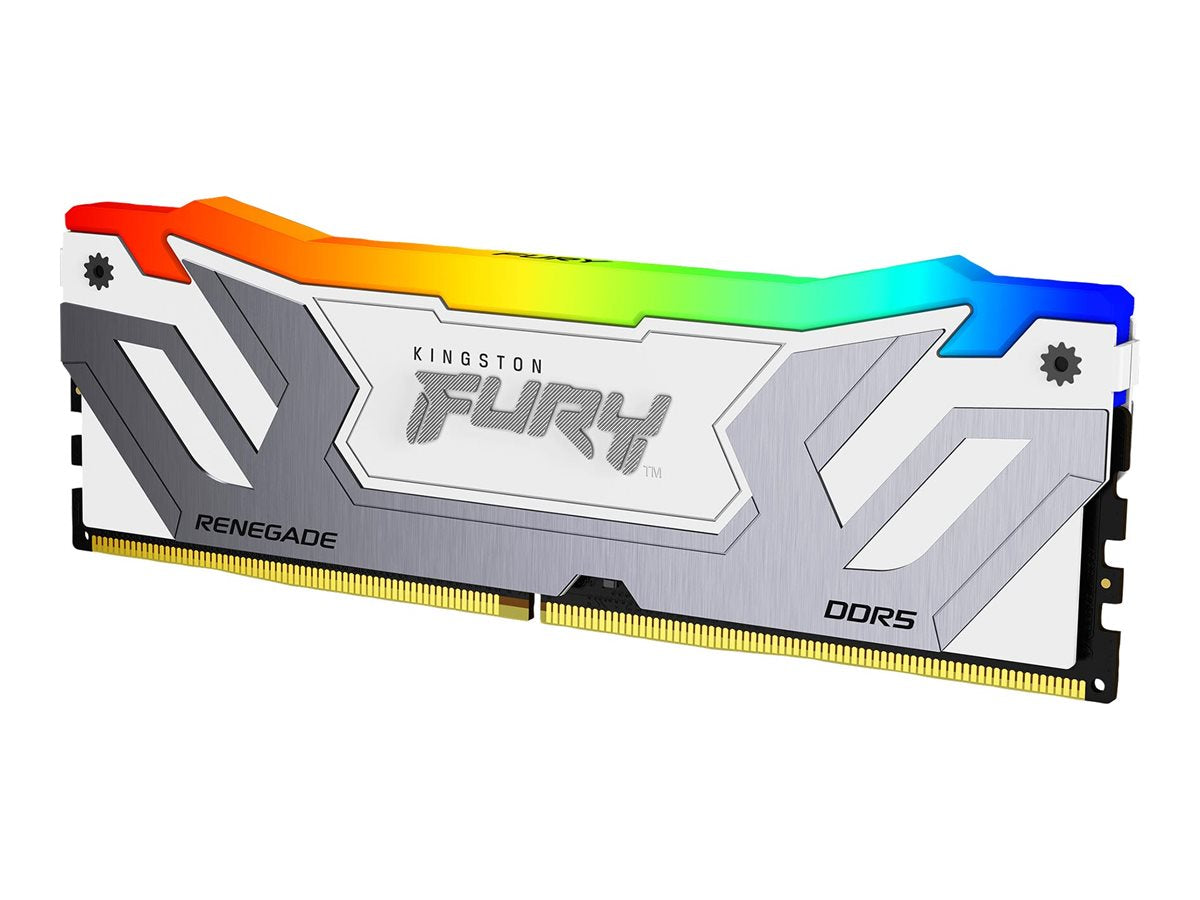 KINGSTON 24GB 8400MT/s DDR5 CL40 CUDIMM FURY Renegade RGB White XMP Vorderansicht