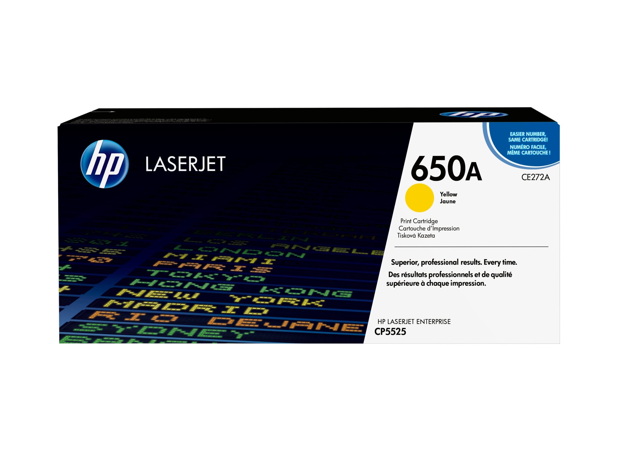 HP CE272A Tonerpatrone Gelb Verpackung