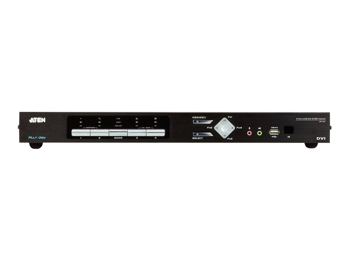 ATEN CM1164A 4-Port USB DVI Multi-View KVMP Switch - Detailansicht