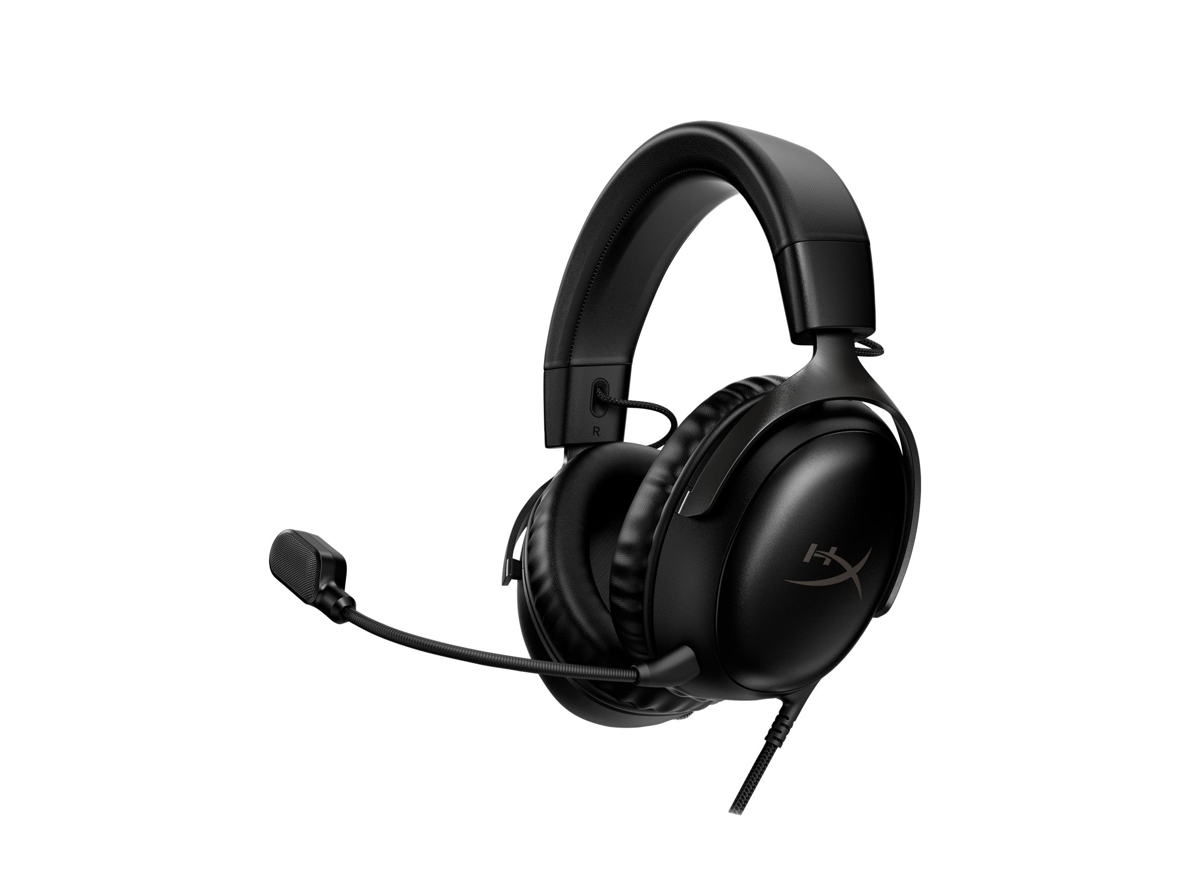 HP HyperX Cloud III gamer headset BLK - Detailaufnahme des Mikrofons