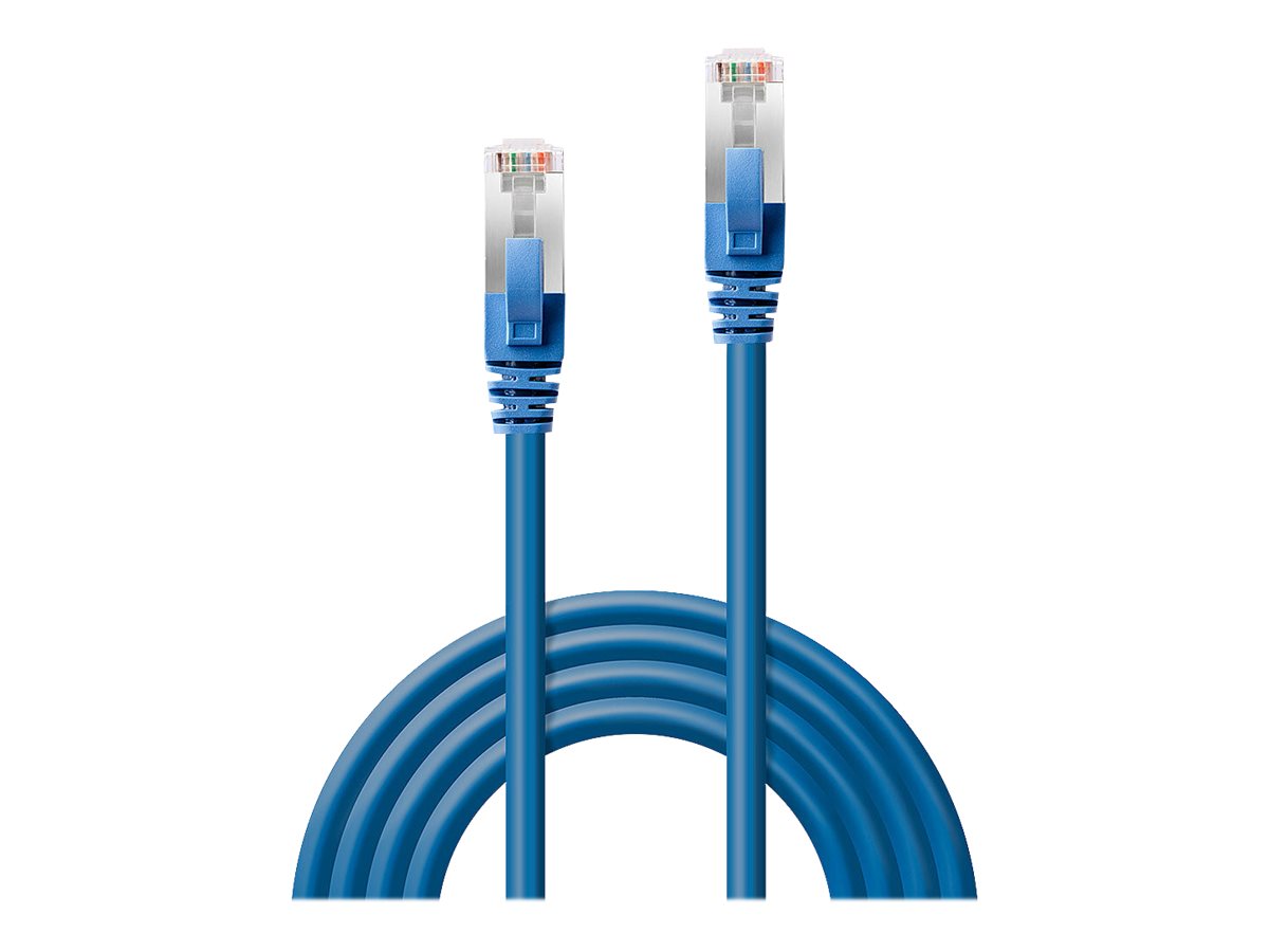LINDY S/FTP Cat.6 Kabel, blau 7,5 LSOH, Vorderansicht