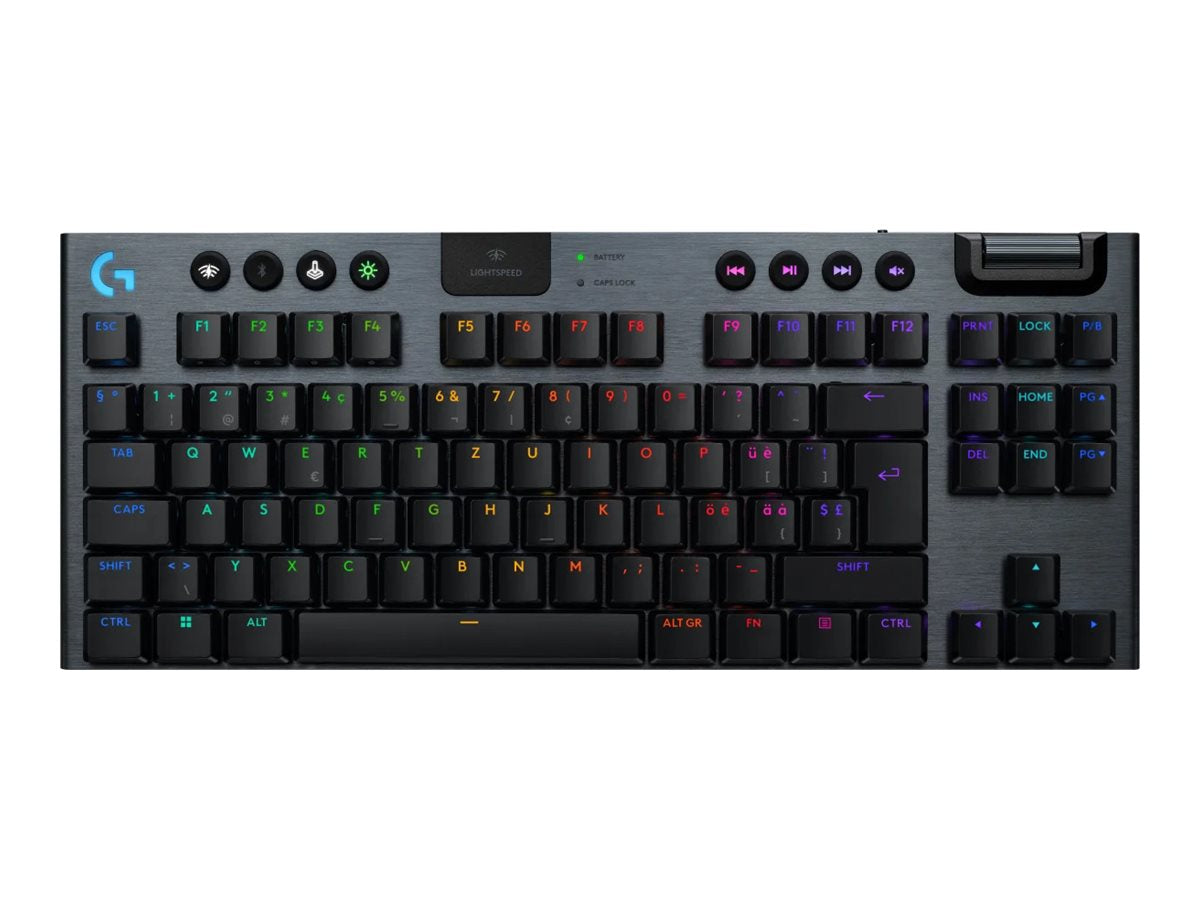 LOGITECH G915 X LIGHTSPEED TKL Wireless Gaming Keyboard Black - Vorderansicht
