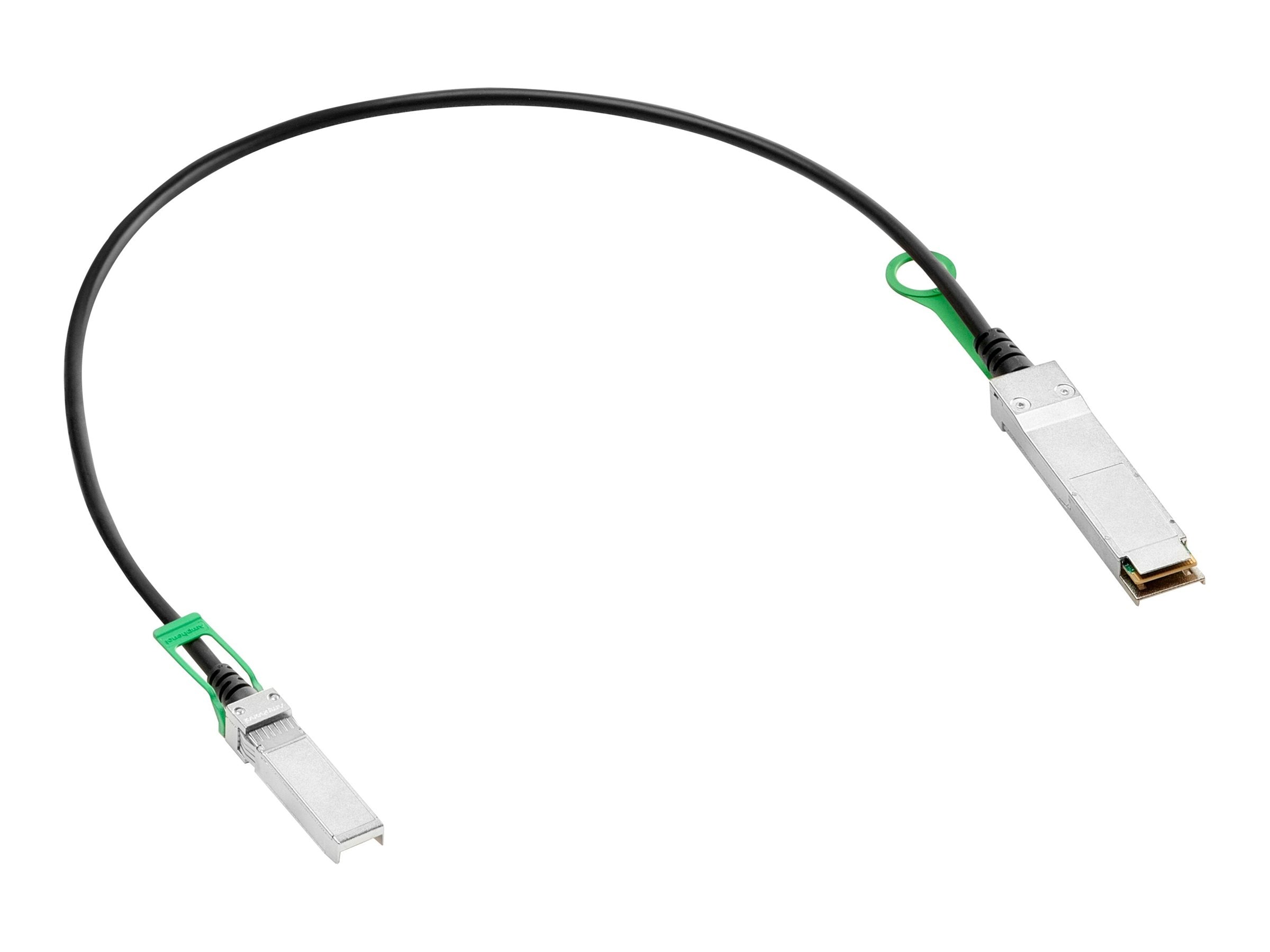 ARUBA HPE Aruba Networking 50G QSFP56 to SFP56 0.65m DAC Cable - Vorderansicht