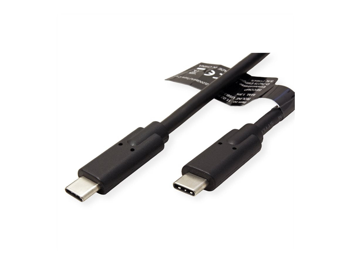 ROLINE USB 3.2 Gen 2x2 Kabel Power 0,5m Vorderansicht
