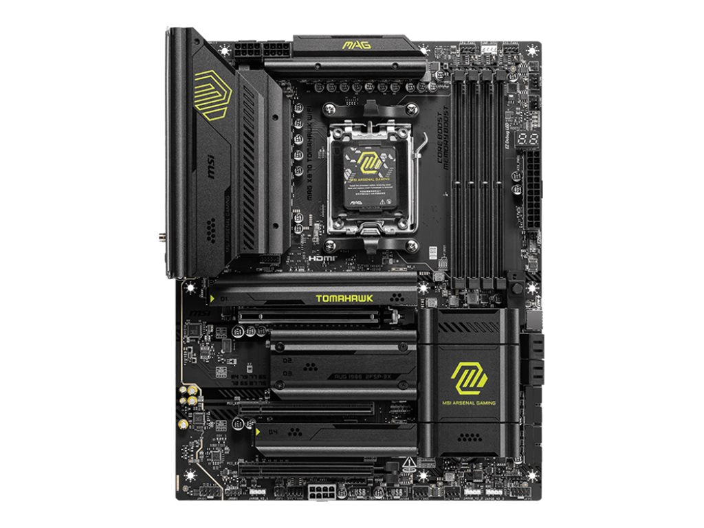 MSI MAG X870 TOMAHAWK WIFI AM5 Motherboard Vorderansicht