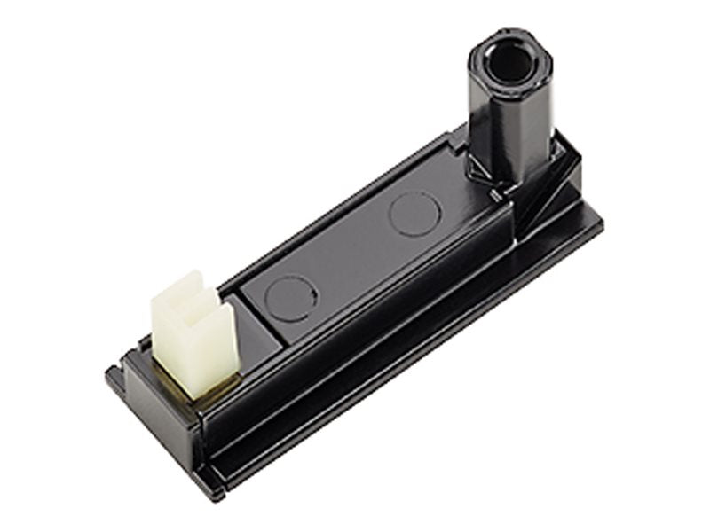 BACHMANN DESK2 Klebesockel RAL9005 Schwarz 2 Stück - Vorderansicht
