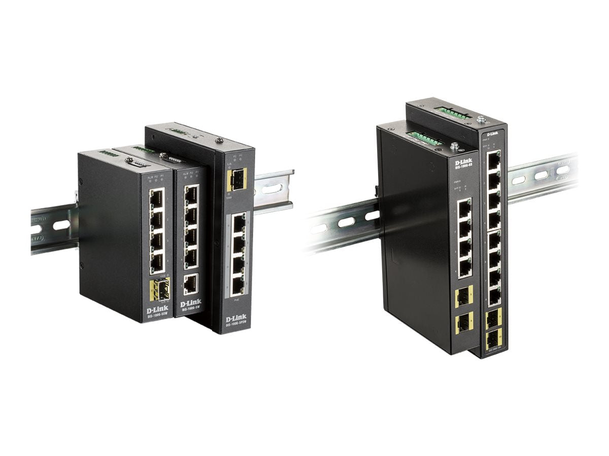 D-LINK DIS-100G-10S Industrial Gigabit Unmanaged Switch Vorderansicht