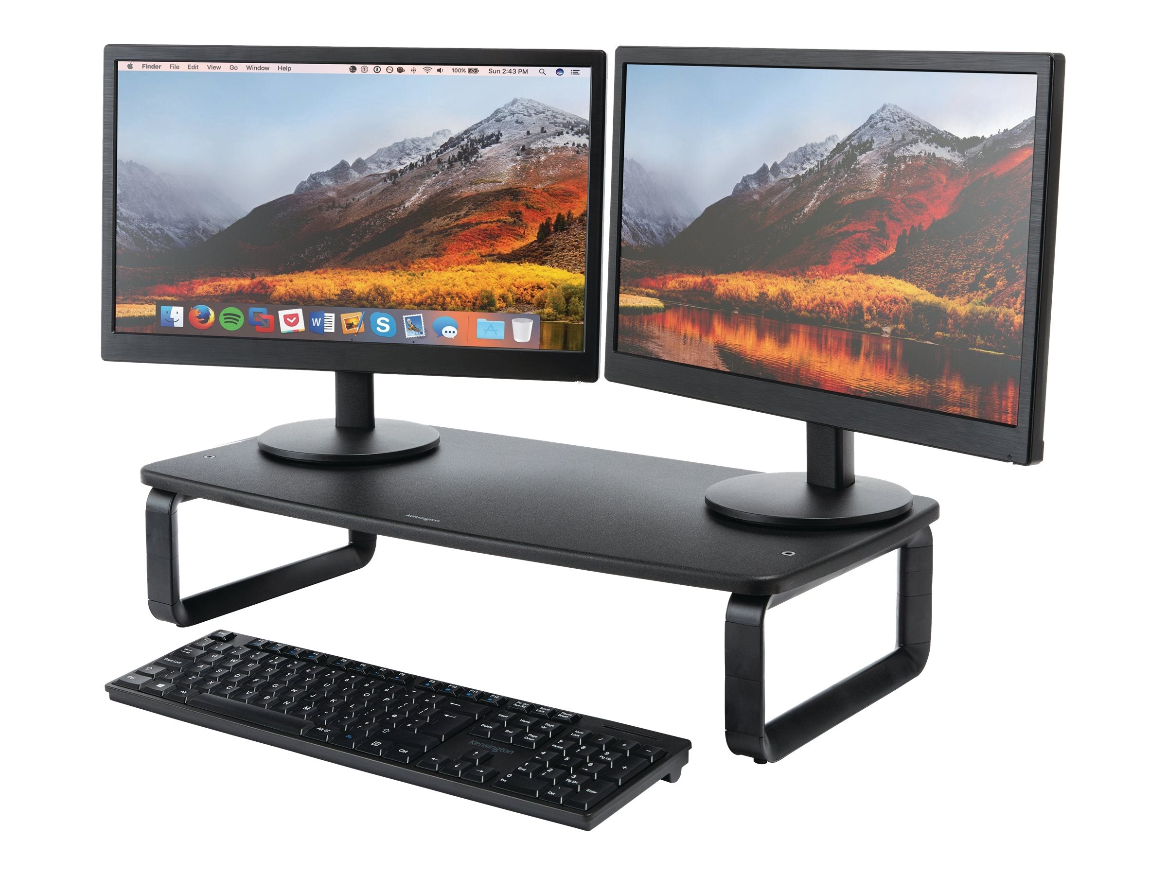 KENSINGTON Monitor Stand Plus Wide Black - Seitenansicht